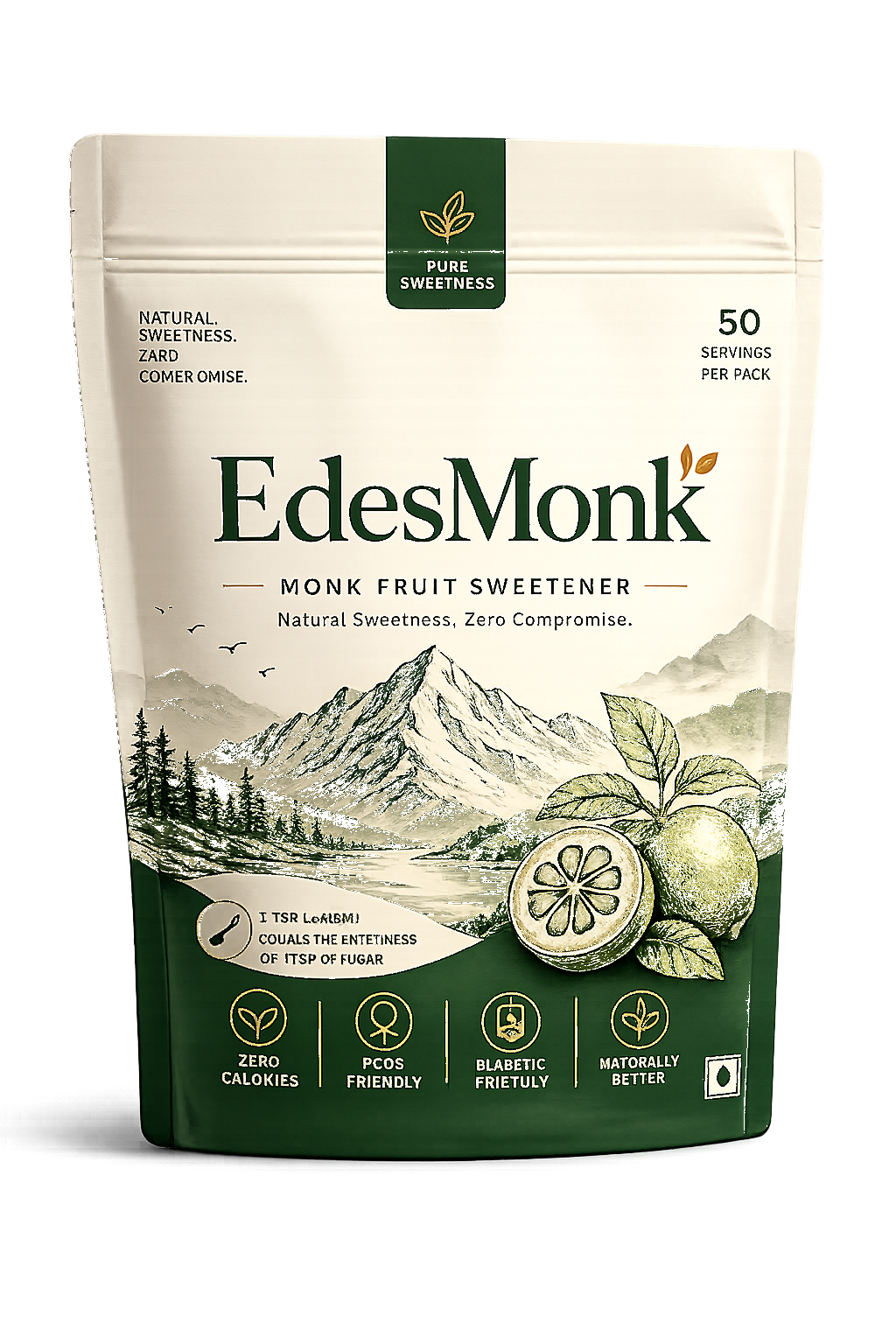EdesMonk monk fruit sweetener pack
